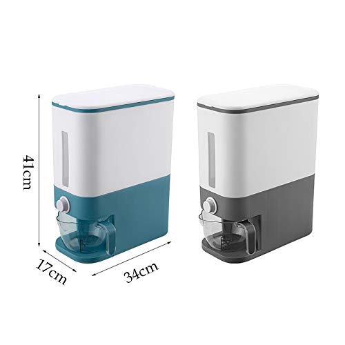 UOHLCX Kitchen Rice Box Storage Automatic Cereal Dispenser Boxs -proof Sealed Food Grain Bin Container