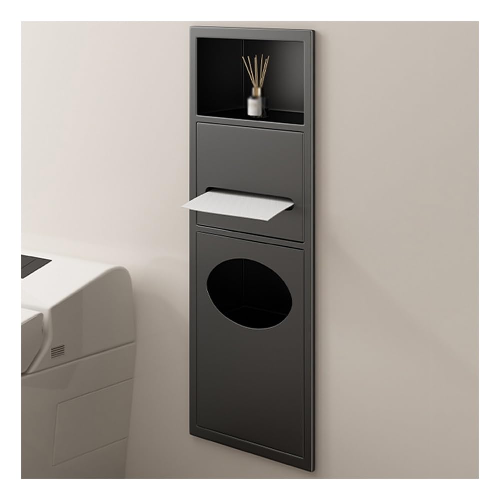 RJYYYDS Recessed Stainless Steel Shower Niche with Trash Bin