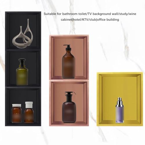 GAZOGJ Stainless Steel Shower Waterproof WallMounted Bathroom nizer Shampoo Storage Shelf for Wet Room Durable Shower Caddy for Toiletries & Essent