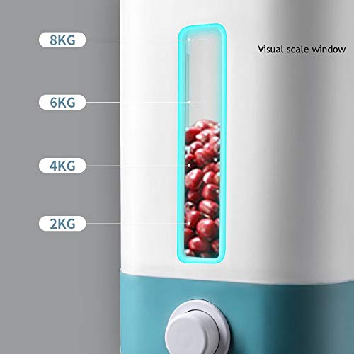 UOHLCX Kitchen Rice Box Storage Automatic Cereal Dispenser Boxs -proof Sealed Food Grain Bin Container