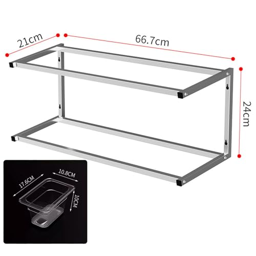SDVantage Stainless Steel Spice Rack Wall Orga Spacesaving Kitchen Condiment Dispenser Perfect for Buffets and Food Storage Solutions