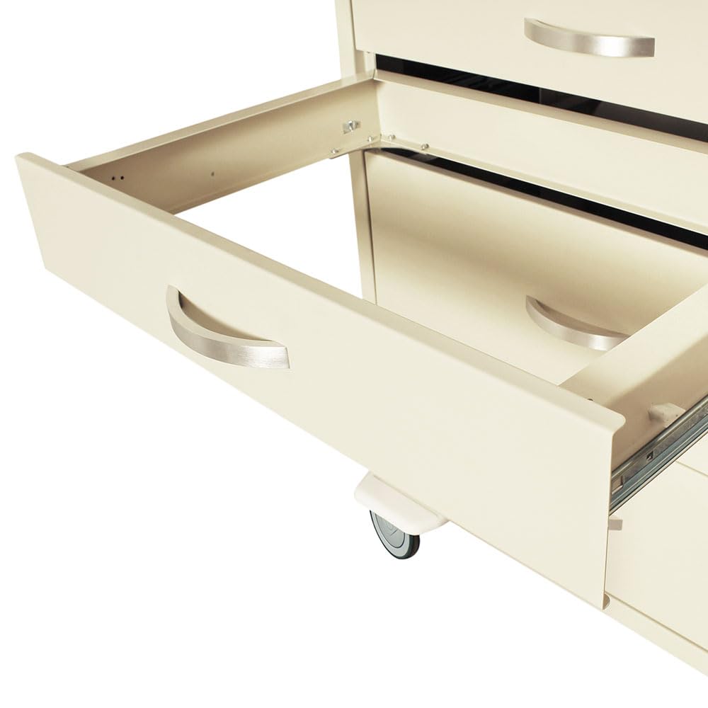 Harloff T-Series 4-Drawer Medical Storage Cart with E-Lock