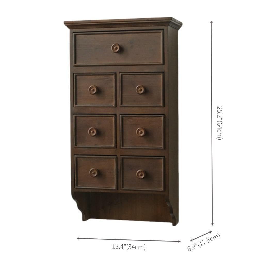 Wood Hanging Cabinet with Floating Shelves, Wall-Mounted Organizer for Living Room & Entryways, Lightweight Storage Solution, Stylish Home Decor, Space-Saving Design