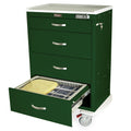 Harloff T-Series 4-Drawer Medical Storage Cart with E-Lock