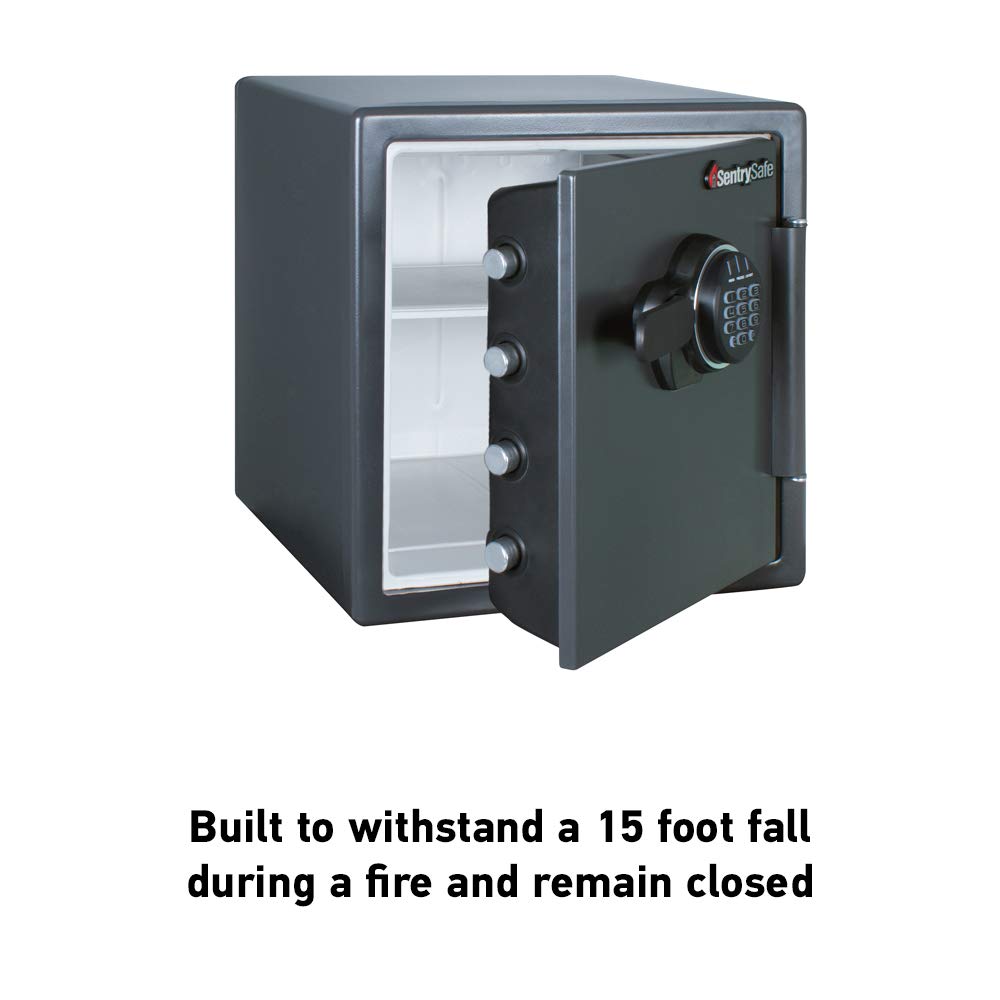 SentrySafe SF123ES Fireproof Safe with Digital Keypad 1.23 Cubic Feet,Black