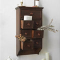 Wood Hanging Cabinet with Floating Shelves, Wall-Mounted Organizer for Living Room & Entryways, Lightweight Storage Solution, Stylish Home Decor, Space-Saving Design
