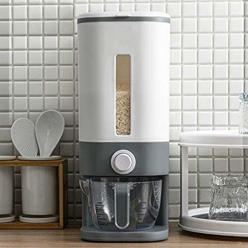 UOHLCX Kitchen Rice Box Storage Automatic Cereal Dispenser Boxs -proof Sealed Food Grain Bin Container