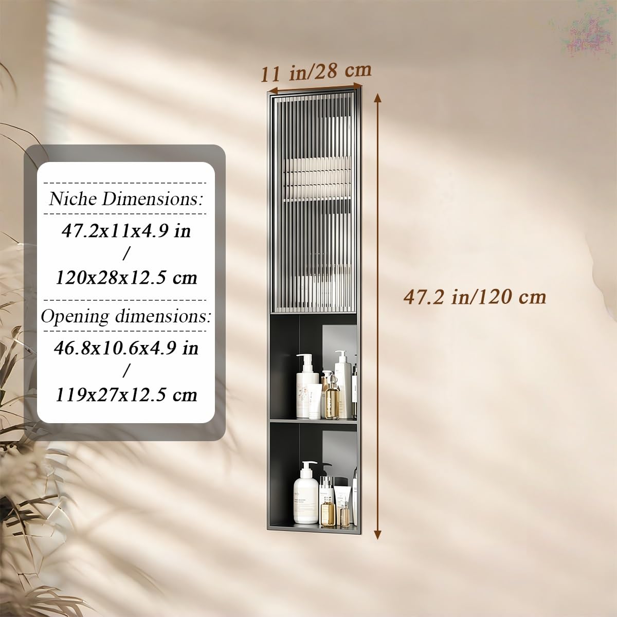 Built-in 304 Stainless Steel Bathroom Organizer Storage Toilet Paper Holder