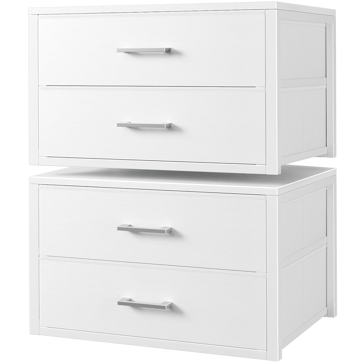 BOLUO Stackable Storage Drawers for Closet Organization