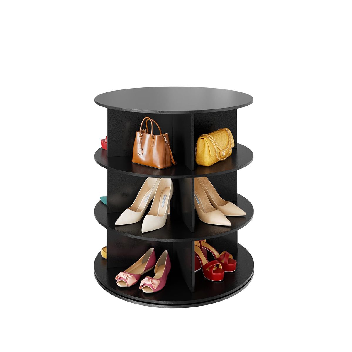 SpaceAid 7-Tier Rotating Shoe Rack Tower with 360° Storage