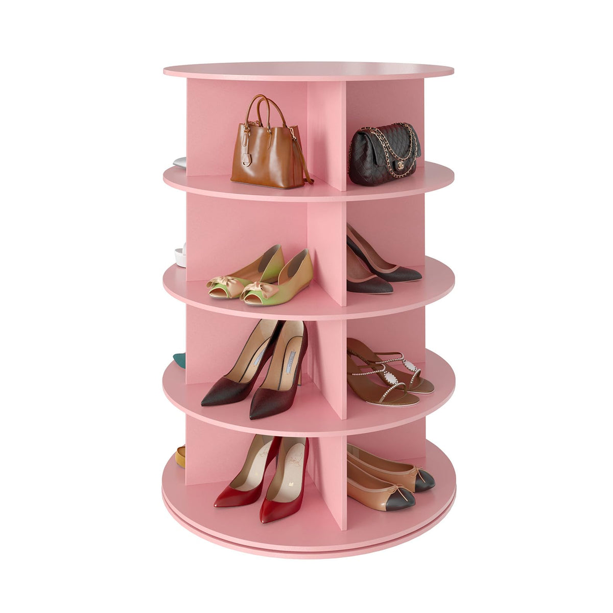 SpaceAid 7-Tier Rotating Shoe Rack Tower with 360° Storage