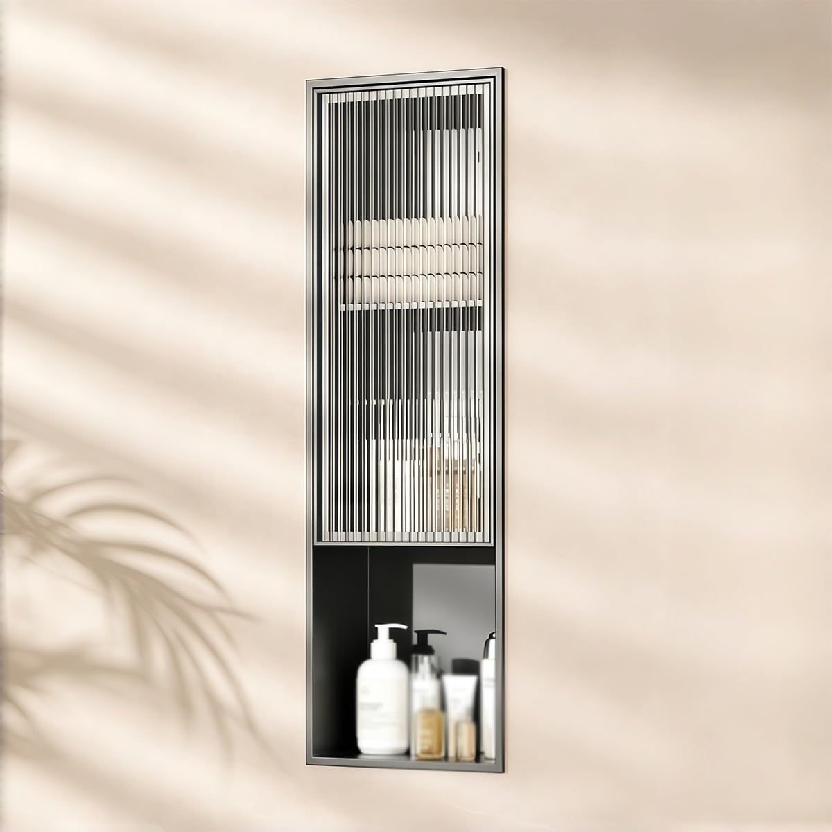 Built-In 304 Stainless Steel Toilet Paper Holder & Organizer