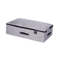 BUGUUYO Box Organizer Foldable Linen Cotton Storage under Bed Clothing