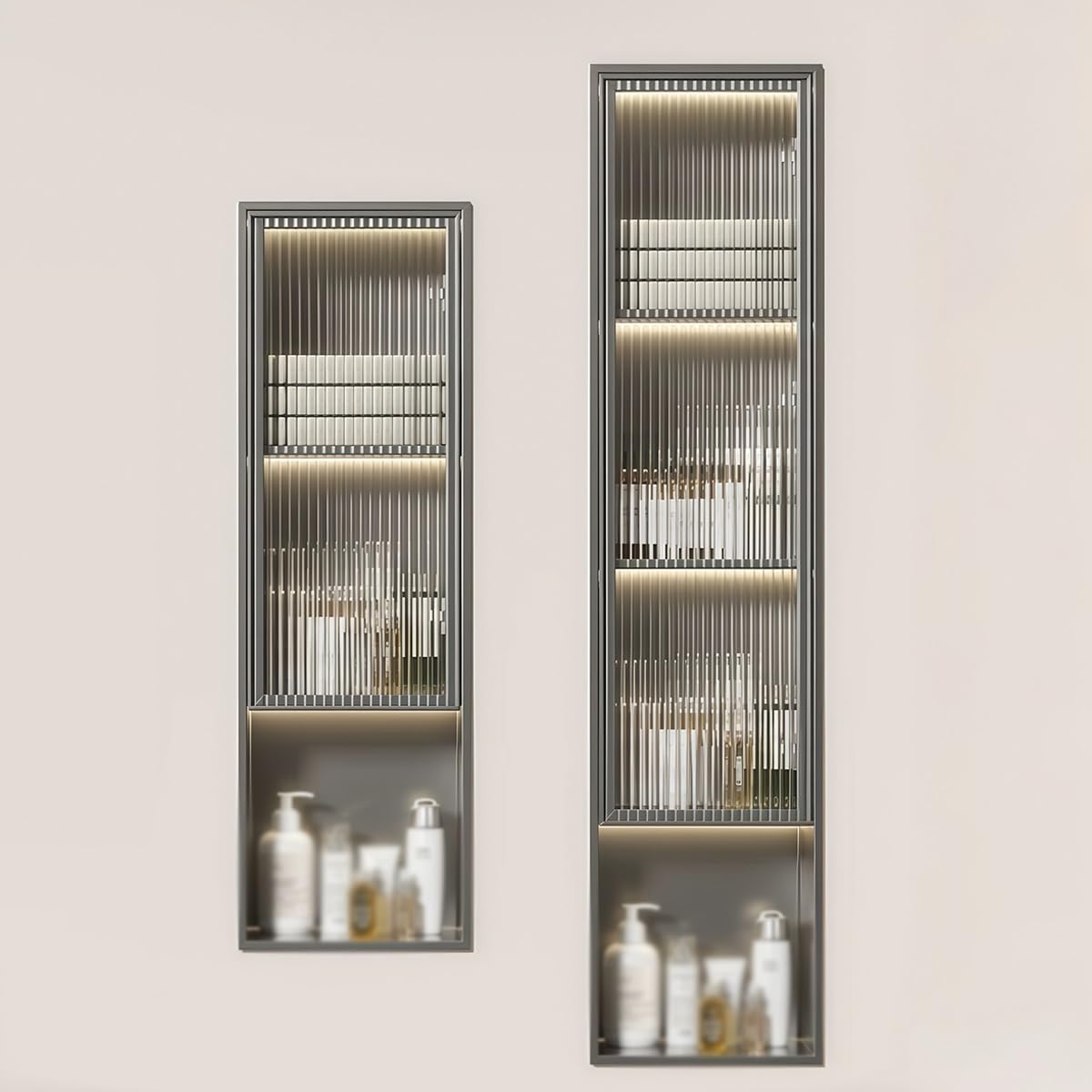 Built-in 304 Stainless Steel Bathroom Organizer Storage Toilet Paper Holder