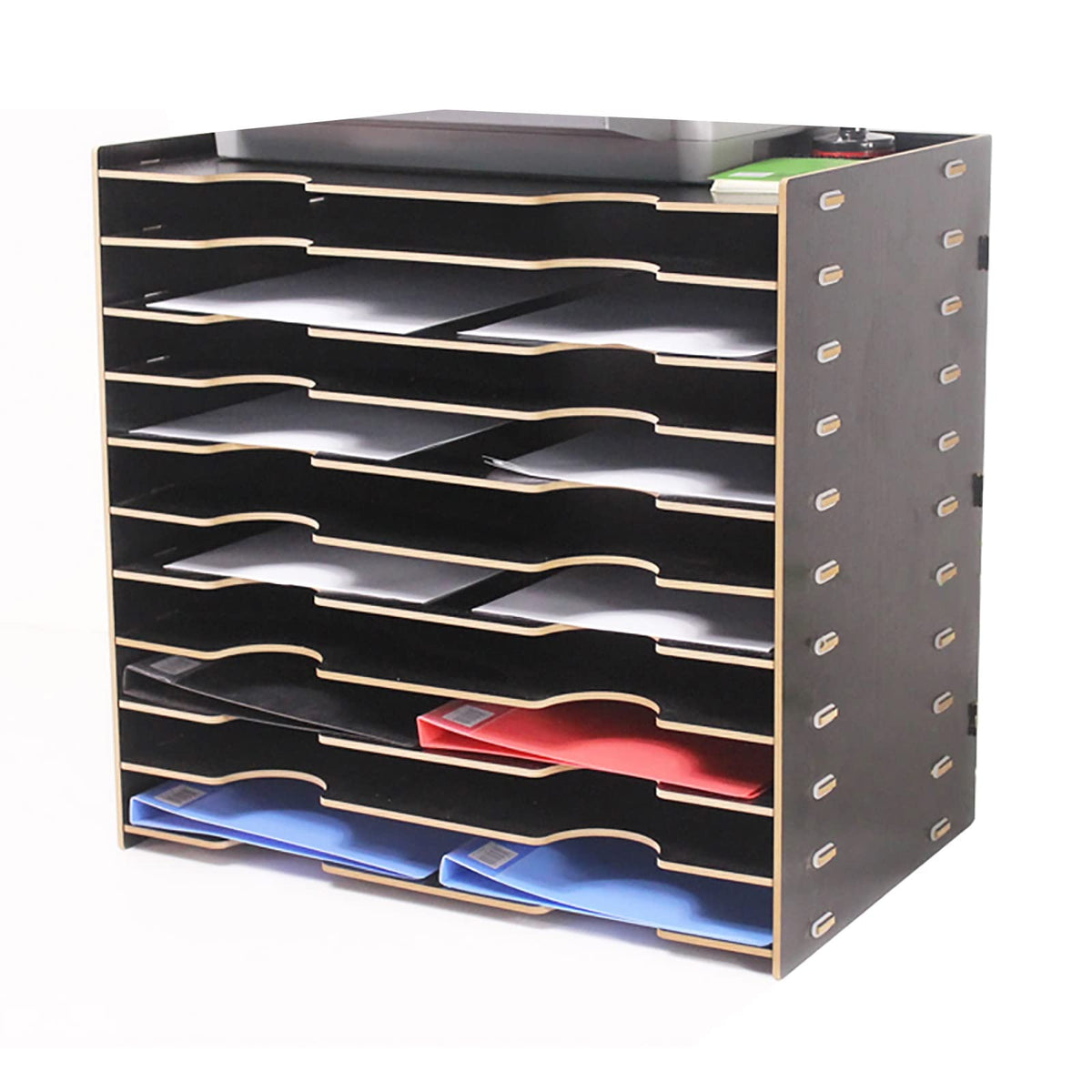 Multi-Layer A3 Desk Organizer with Stackable Paper Trays