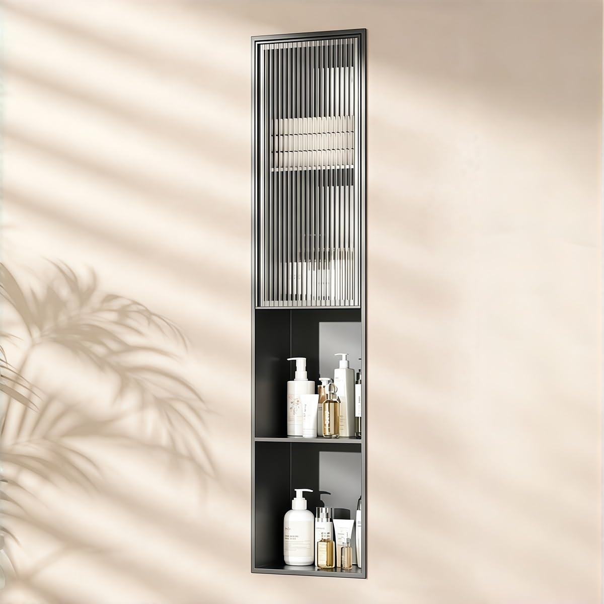 Built-in 304 Stainless Steel Bathroom Organizer Storage Toilet Paper Holder