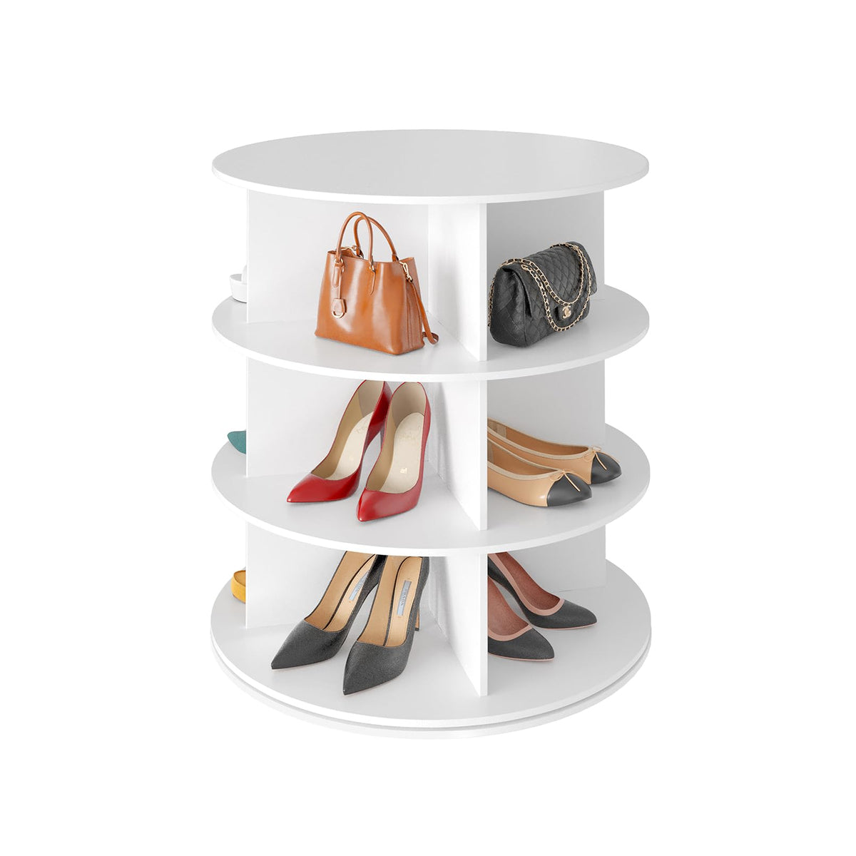 SpaceAid 7-Tier Rotating Shoe Rack Tower with 360° Storage