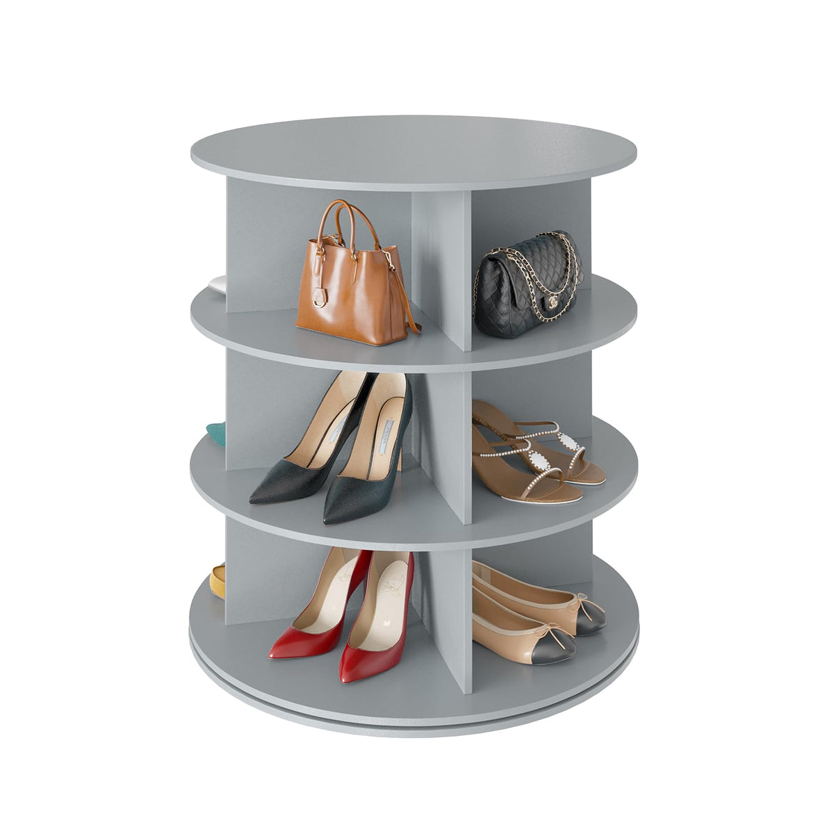 SpaceAid 7-Tier Rotating Shoe Rack Tower with 360° Storage
