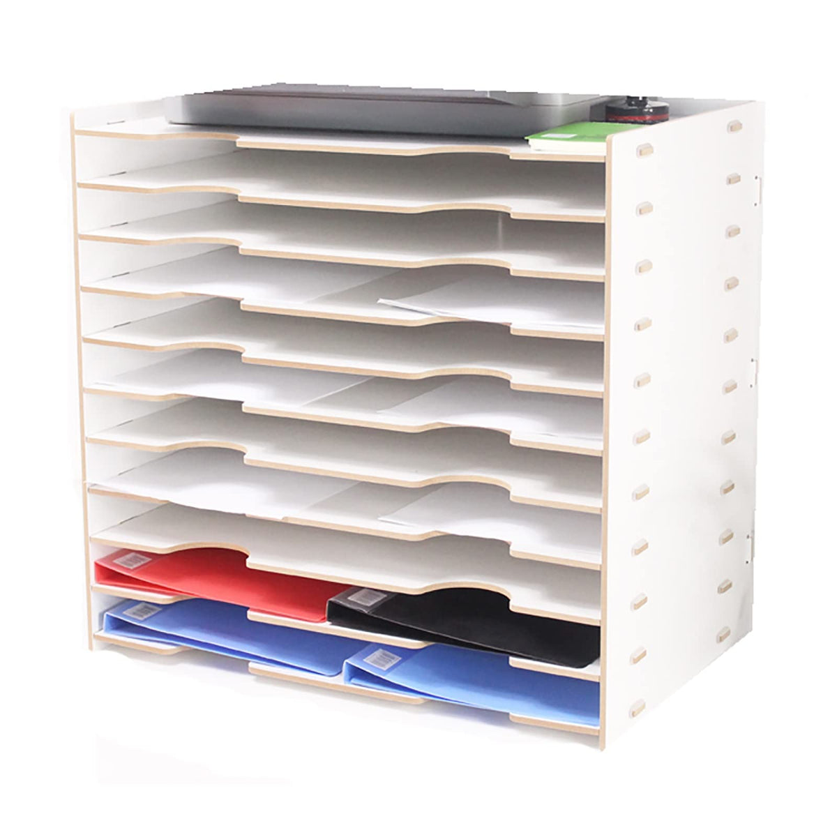 Multi-Layer A3 Desk Organizer with Stackable Paper Trays
