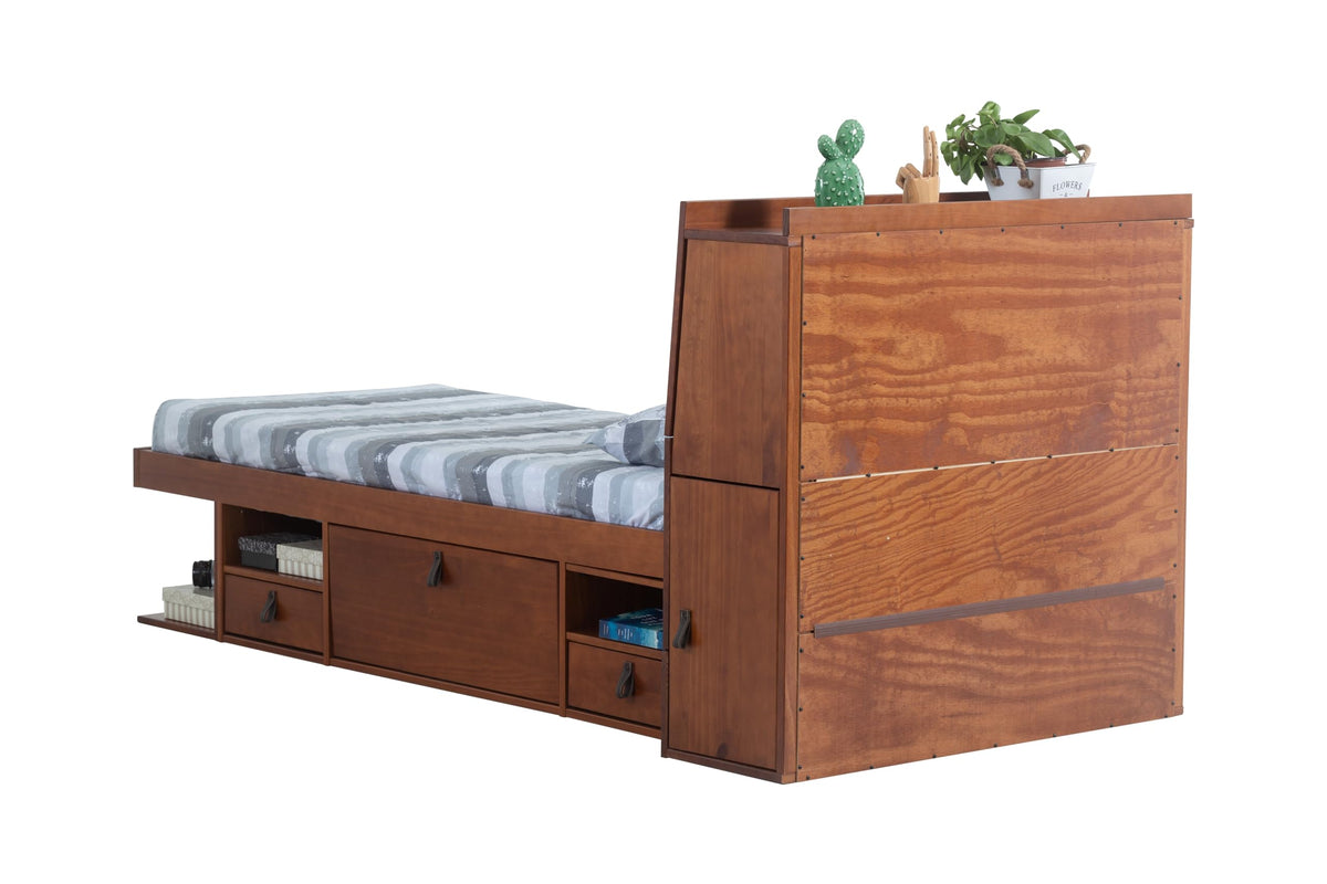 memomad Bali Storage Platform Bed with Drawers