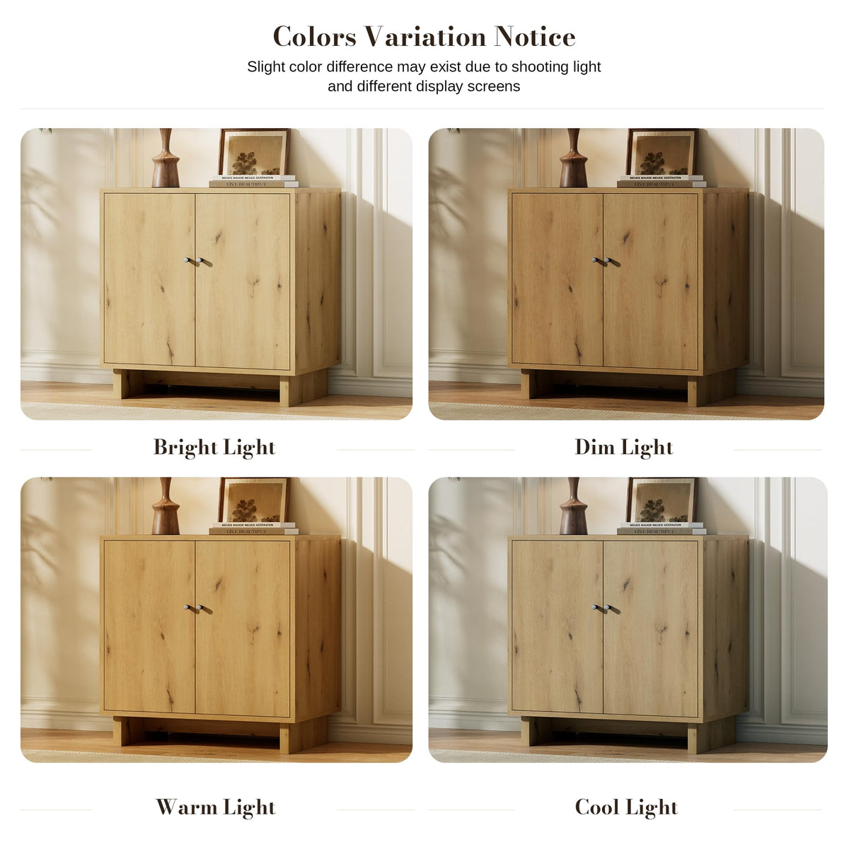 FORTEVA Storage Cabinet, Modular Sideboard Buffet Cabinet with Storage