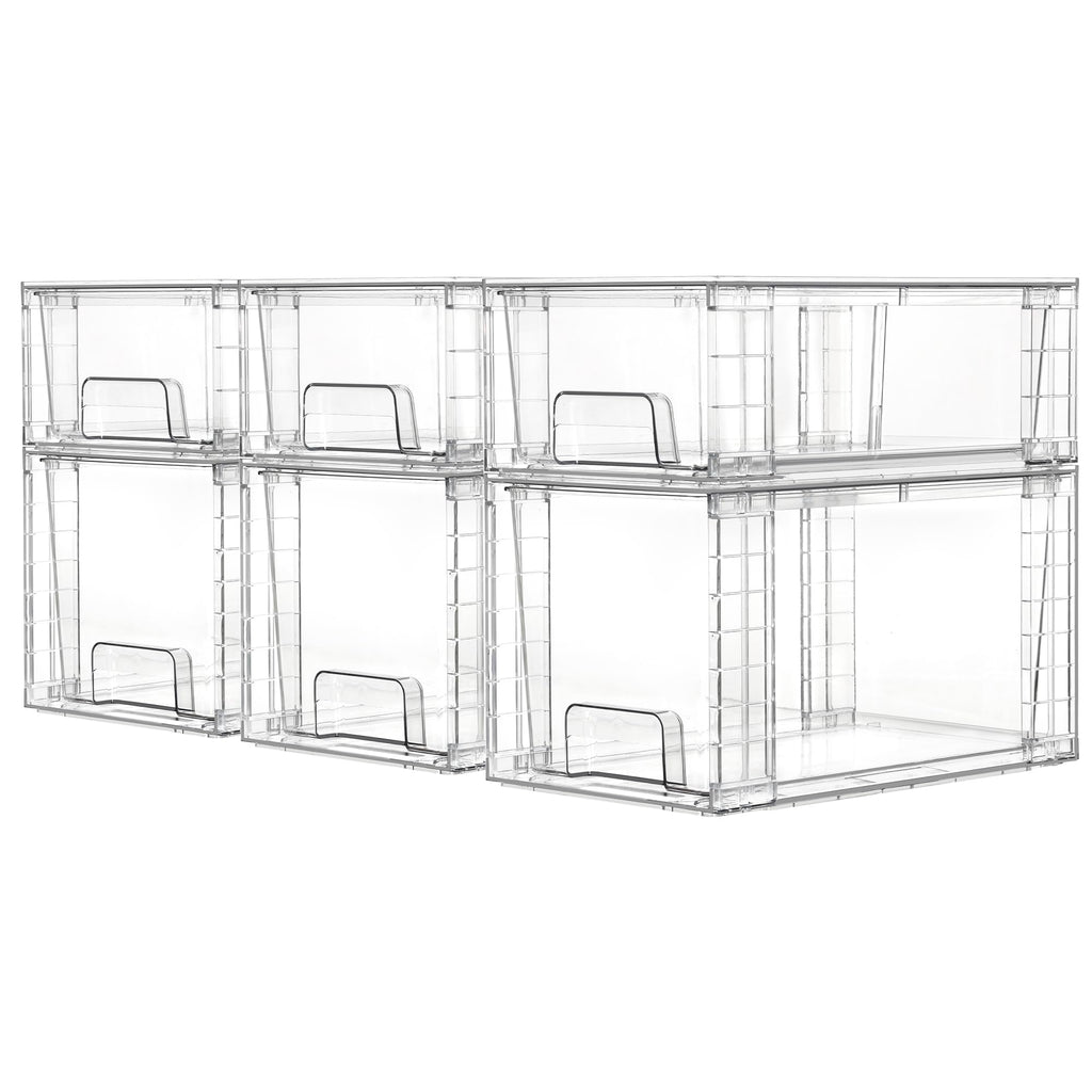 Vtopmart Easily Assemble Clear Storage Dawers Set