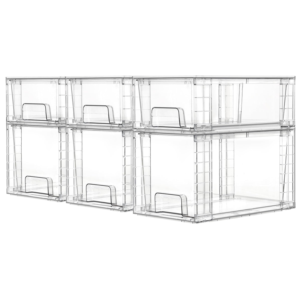Vtopmart Easily Assemble Clear Storage Dawers Set