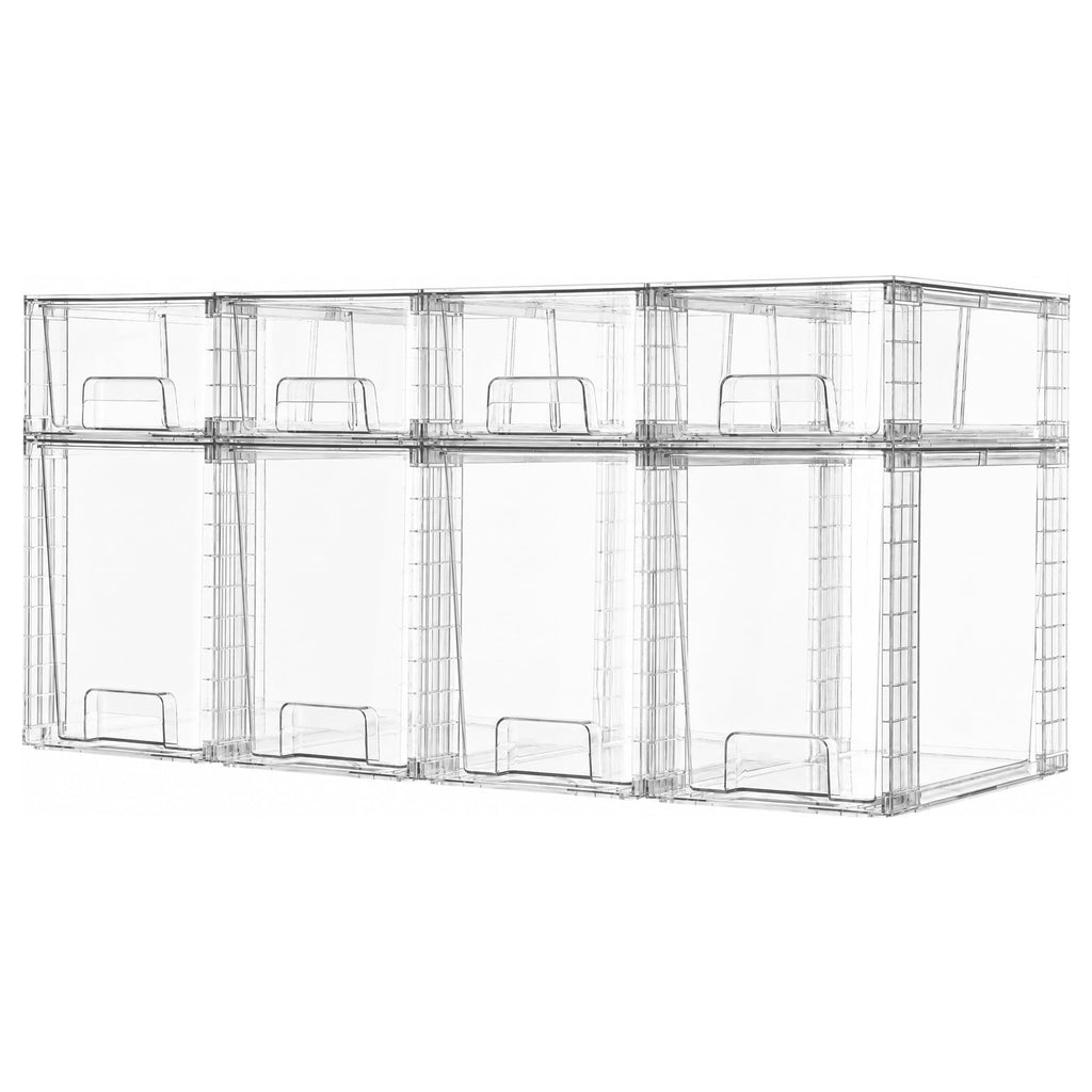 Vtopmart Easily Assemble Clear Storage Dawers Set