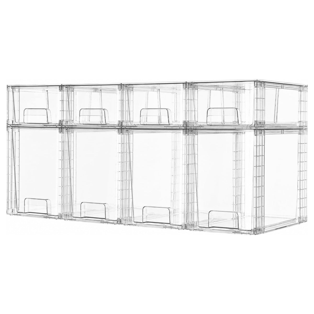 Vtopmart Easily Assemble Clear Storage Dawers Set