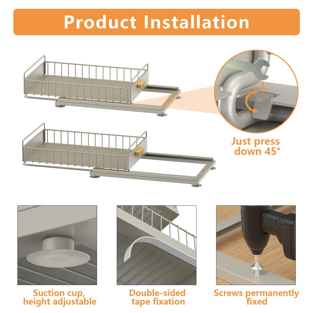 HOMEAILIE Under Sink Organizer(US)