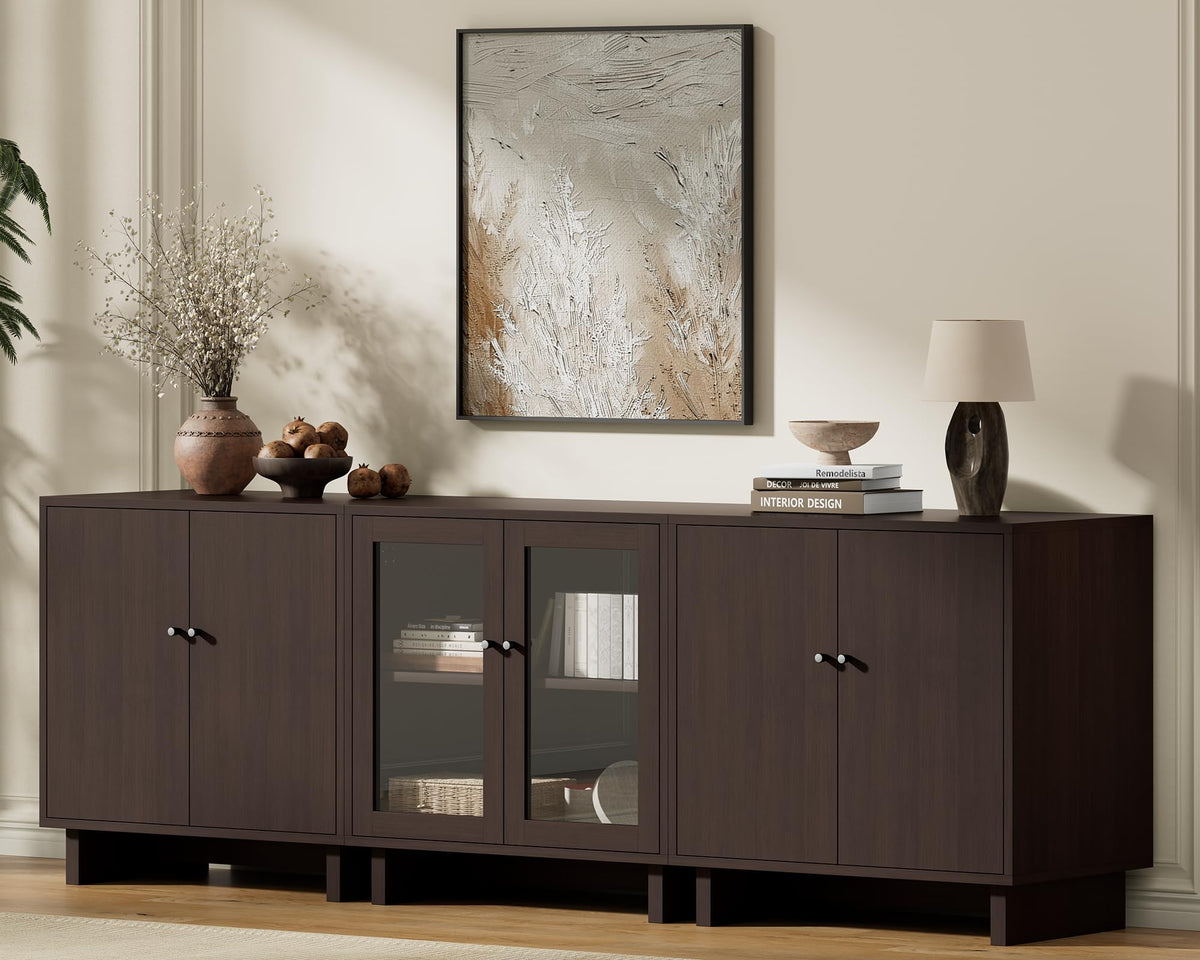 FORTEVA Modular Sideboard Buffet Cabinet with Storage