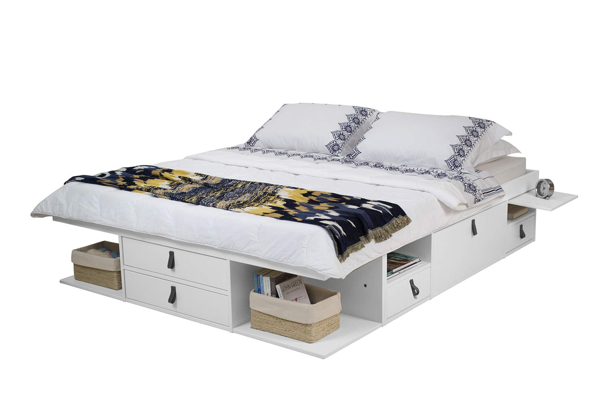 Memomad Bali Storage Platform Bed with Built-In Drawers