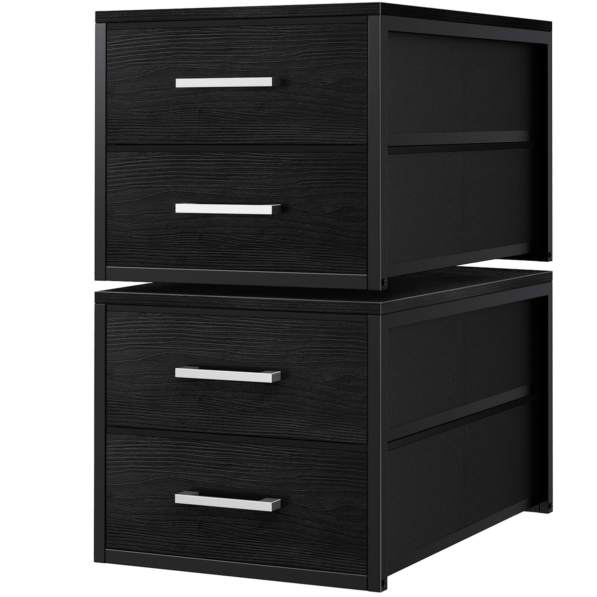 BOLUO Stackable Storage Drawers for Closet Organization