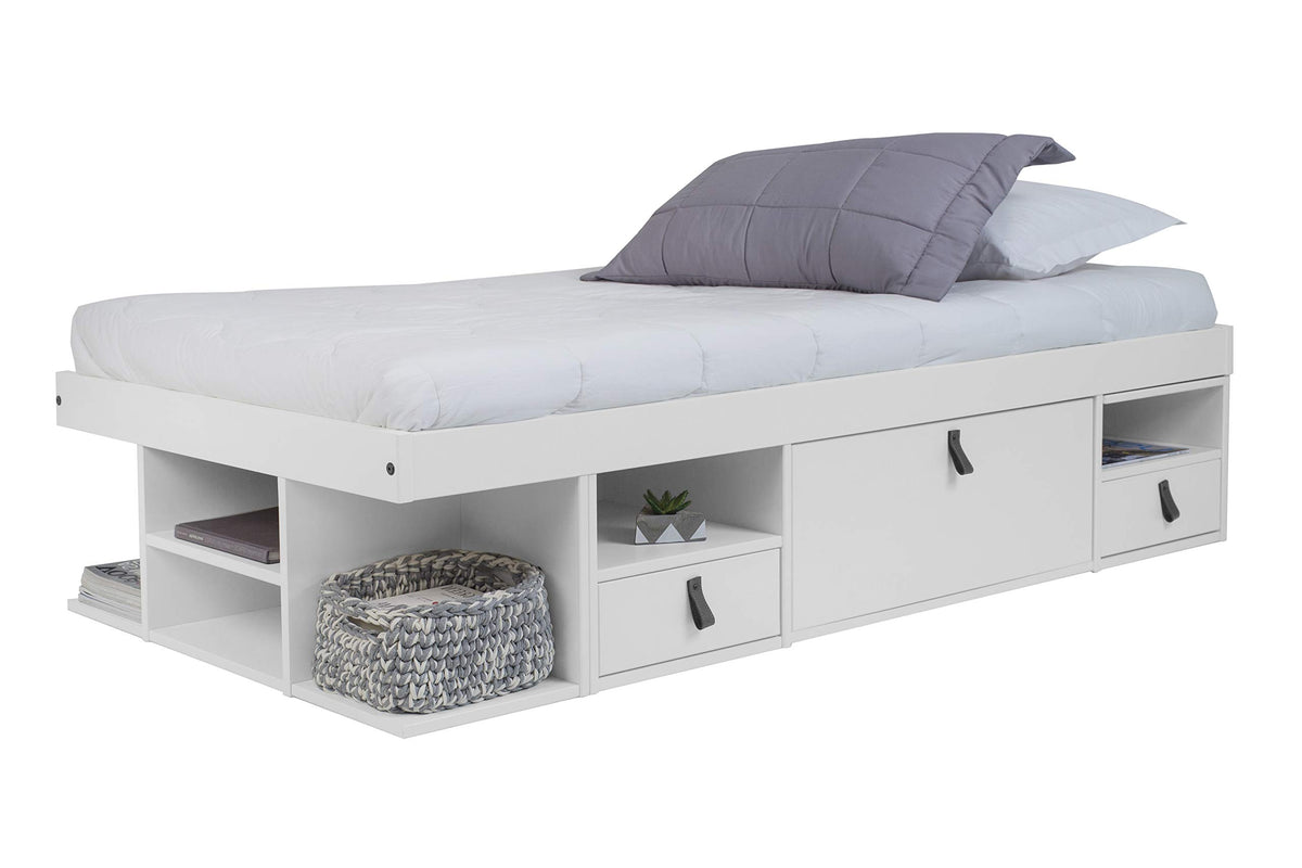 Memomad Bali Storage Platform Bed with Built-In Drawers