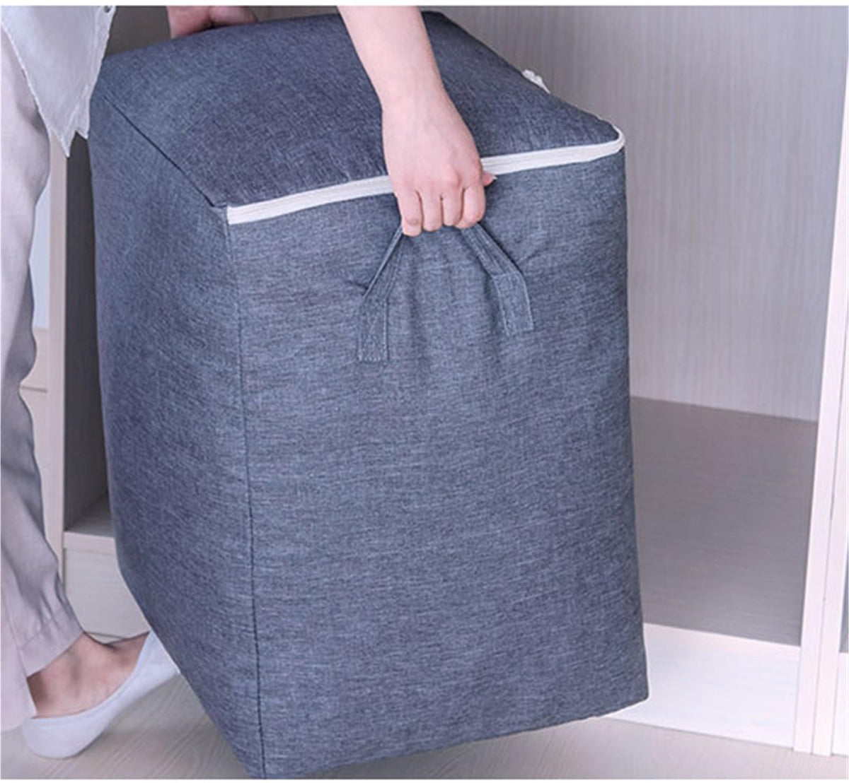 PXIWDAN Storage Bins Storage Bag Soft and Breathable Suitable for Bedding Blankets Clothes Storage Storage Container