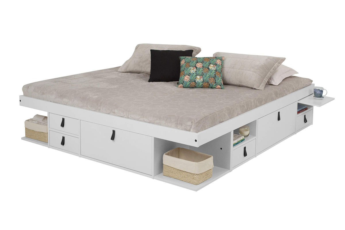 Memomad Bali Storage Platform Bed with Built-In Drawers