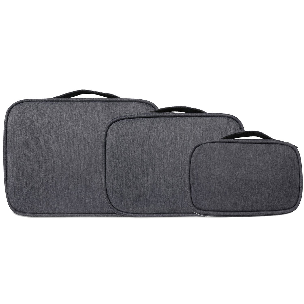 BUBM 3PCS Electronic Organizer, Double Layer Travel Gadget Storage Bag for Cables, Cord, USB Flash Drive, Power Bank and More