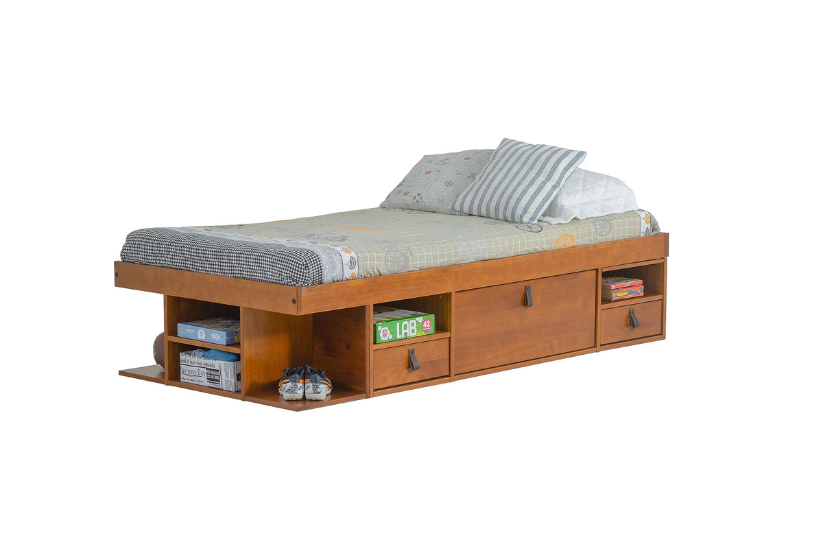 Memomad Bali Storage Platform Bed with Built-In Drawers