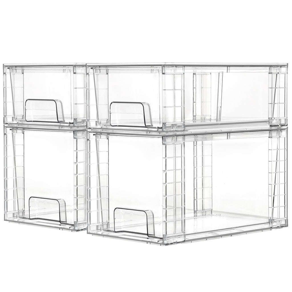 Vtopmart Easily Assemble Clear Storage Dawers Set