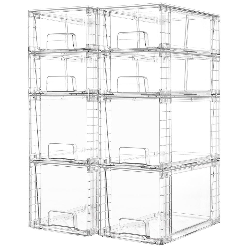 Vtopmart Easily Assemble Clear Storage Dawers Set