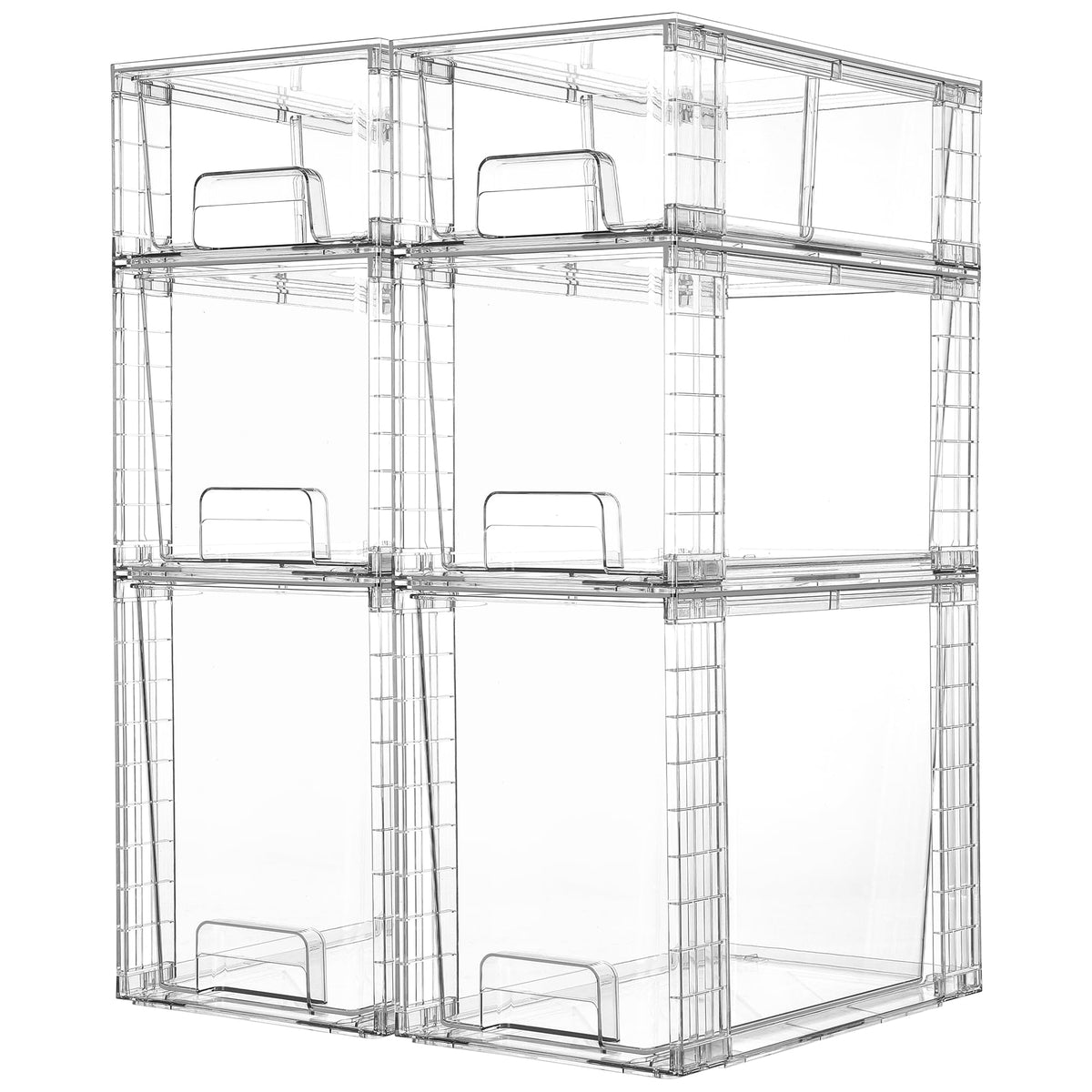 Vtopmart Easily Assemble Clear Storage Dawers Set