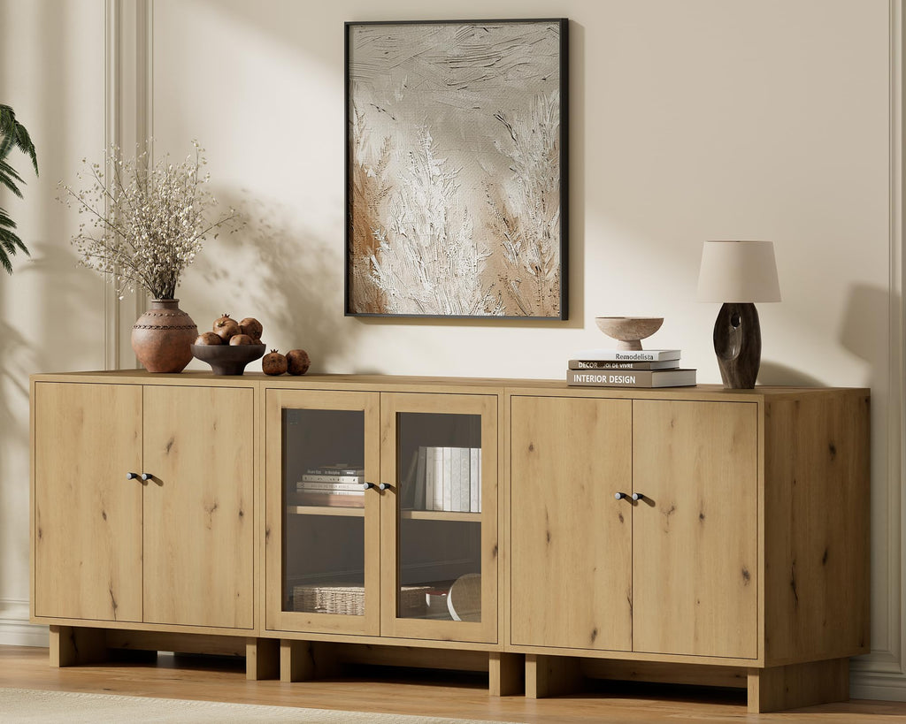 FORTEVA Storage Cabinet, Modular Sideboard Buffet Cabinet with Storage