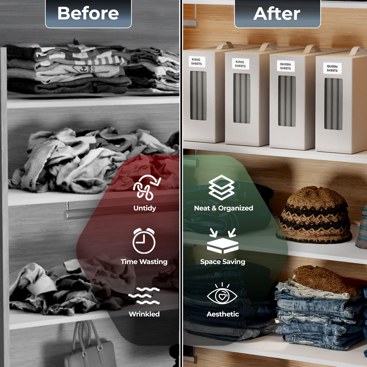 TIMBLE - Bed Sheet Organizers and Storage