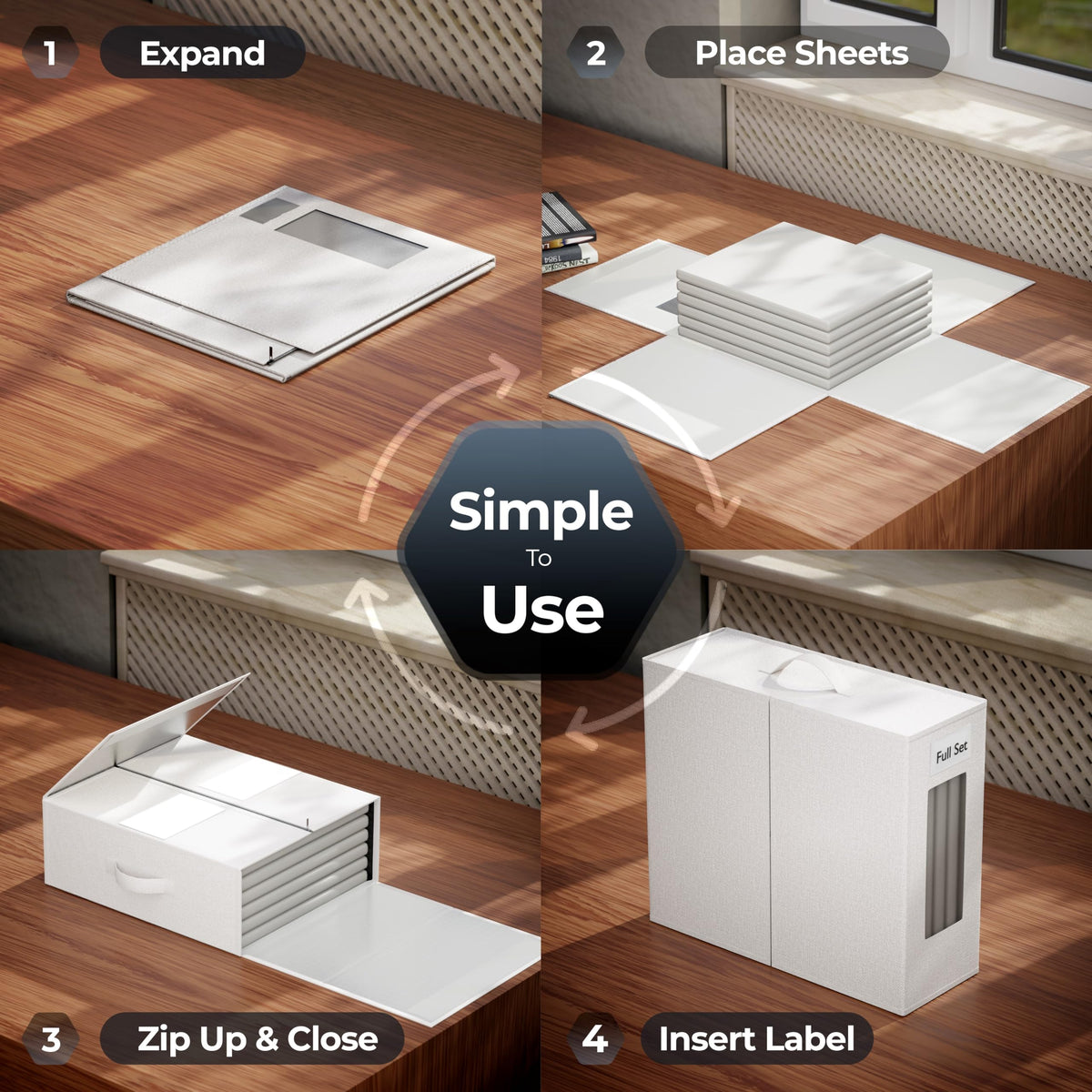 TIMBLE - Bed Sheet Organizers and Storage
